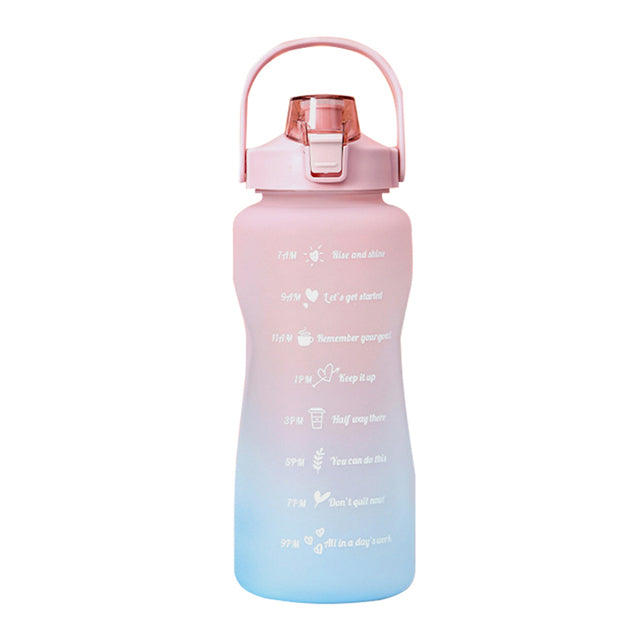 Water Bottle 2L Large Capacity Water Bottle Straw Cup