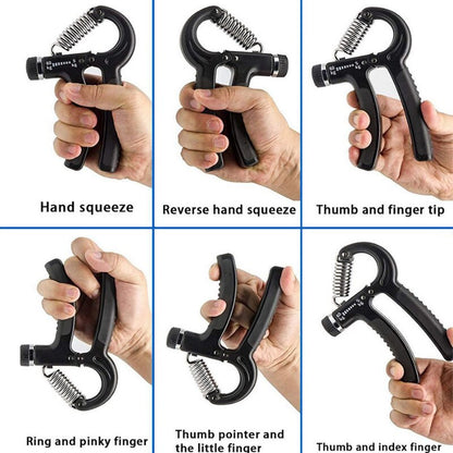 Grip Strength Builder Adjustable Spring Hand Grip Wrist Flexor